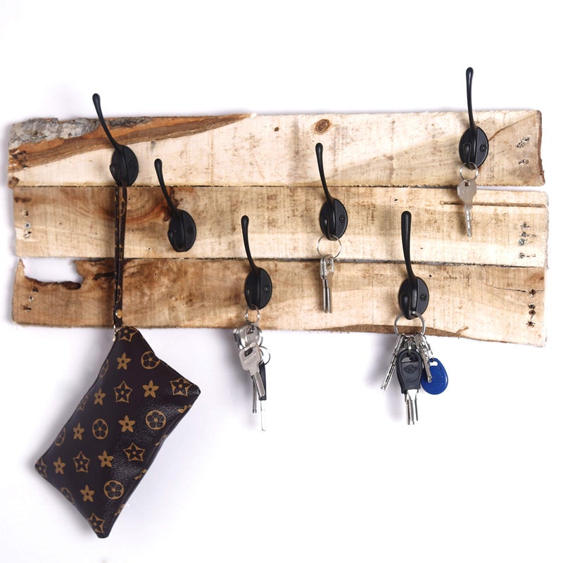 Dseap Coat Hooks Wall Mounted, Pack of 10, Metal Hooks for Hanging, Black - Image 4